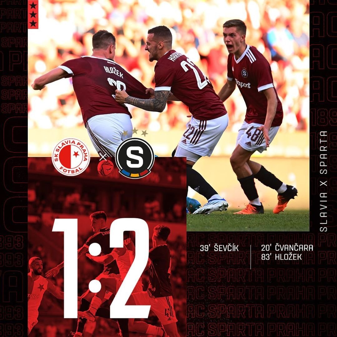 ⭐⭐⭐ VÍTĚZSTVÍ

Ligovou sezonu zakončujeme výhrou v Edenu, kterou nám zajistil úžasný přímý kop Adama Hložka! #acsparta